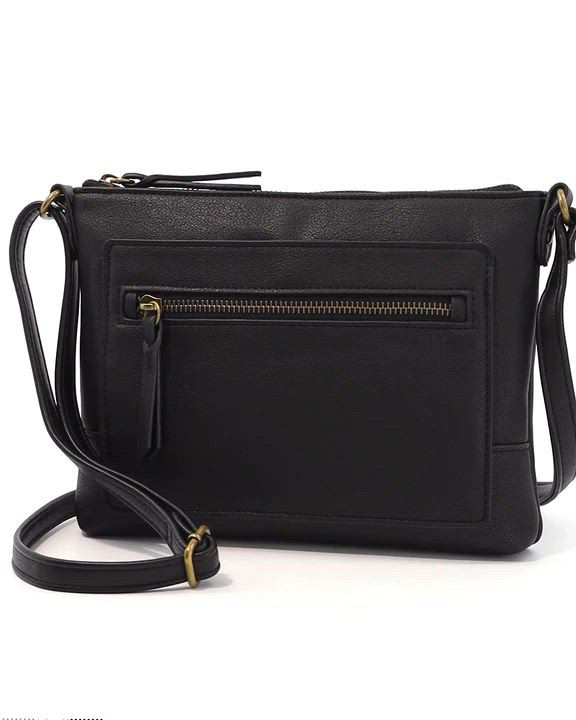 EAST WEST MEDIA BAGSをクリックします Boxxy Colorblocked Smooth Leather Small East West Crossbody