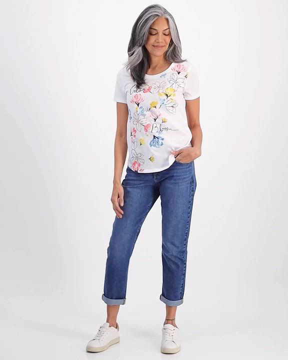 売れ筋商品|||スタイルアンドコー Tシャツ トップス レディース Women's Graphic Crewneck T-Shirt, Created for Macy's Garden Graphic Style & Co Women's Graphic Crewneck T-Shirt, Created for