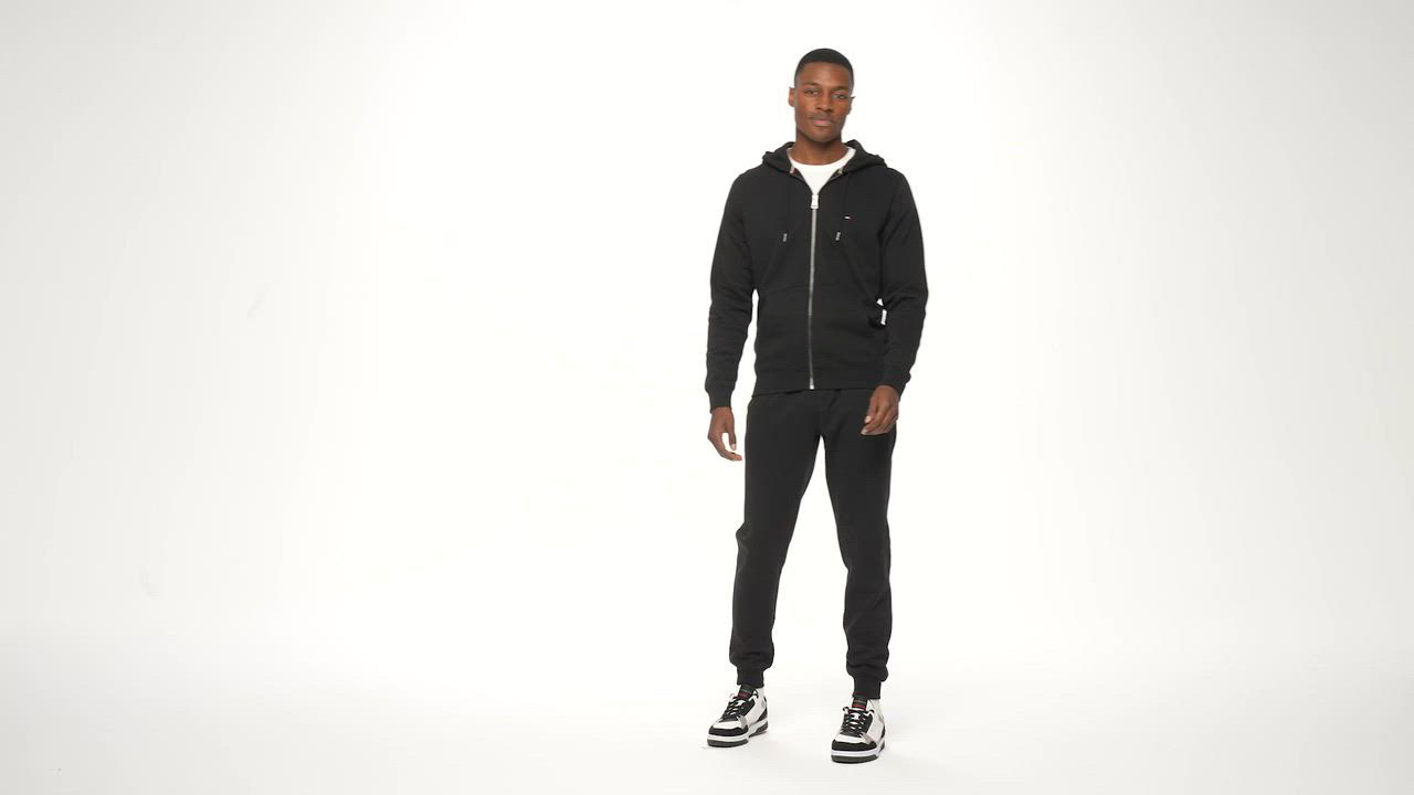 Tommy Hilfiger Men's Long Sleeve Zip-Front Flag Logo Hoodie - Macy's