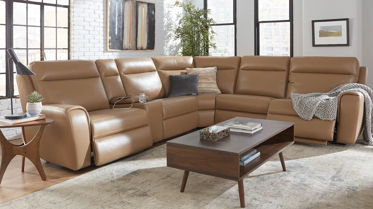 Sheeler Fabric Zero Gravity Sectional Collection, Created for