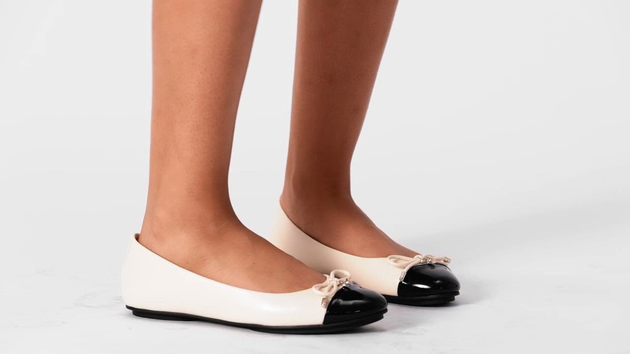 Anne Klein Women's Luci Cap Toe Ballet Flats - Macy's