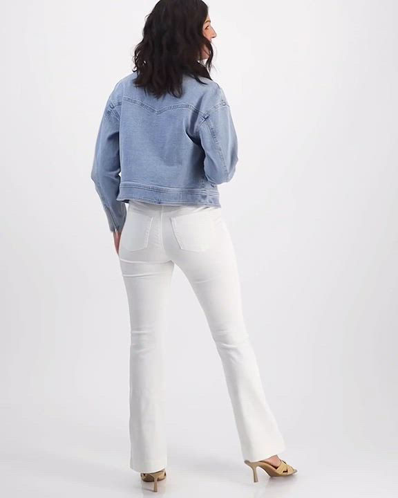 I.N.C. International Concepts Women's Denim Moto Jacket