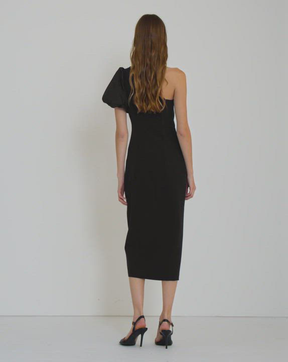 Lauren Ralph Lauren One-Shoulder Crepe Cocktail Dress - Macy's
