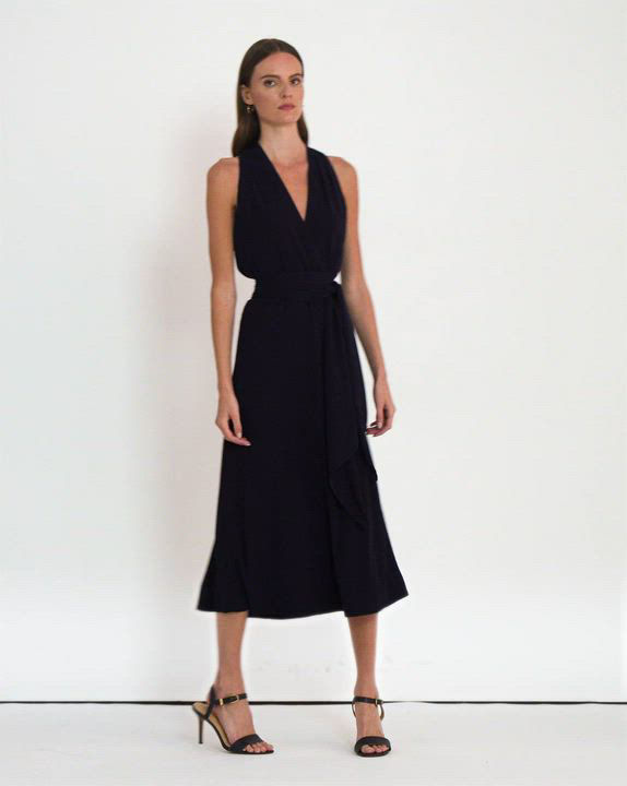 Lauren Ralph Lauren Women's Georgette Halter Cocktail Dress