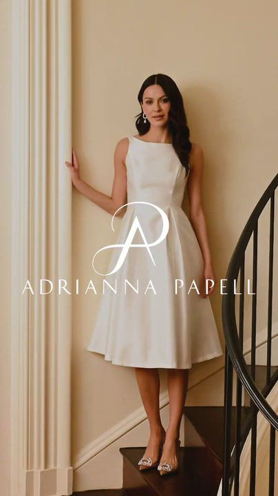 【新品】25ss　Embroidered Cuffs A-Line Dress Ivory Sleeveless Embroidered Shift Dress | Karen Kane