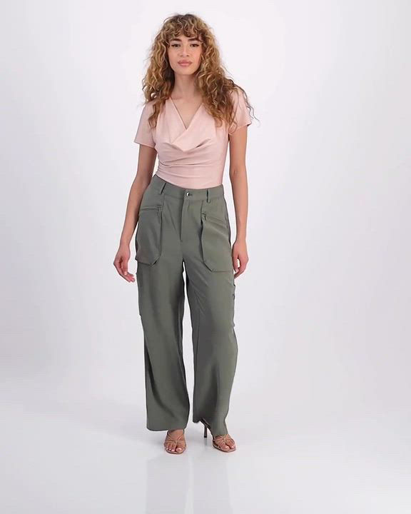 売れ筋商品|||バースリー カットソー トップス レディース Women's Short-Sleeve Cowlneck Bodysuit, Created for Macy's Dusty Olive Bar III Women's Short-Sleeve Cowlneck Bodysuit, Created for