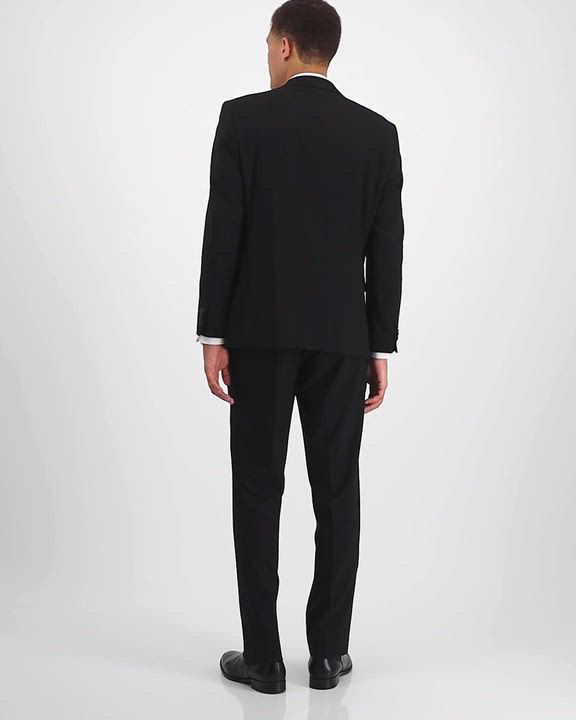 Perry Ellis Men's Modern-Fit Solid Nested Suit