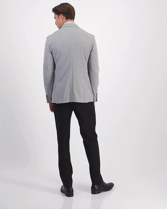 Men's Slim-Fit Solid Knit Sport Coat