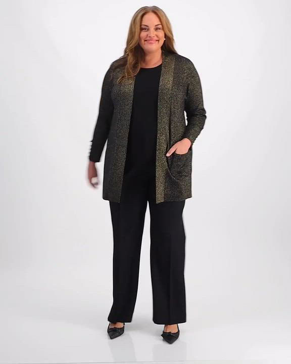 売れ筋商品|||ジェイエムコレクション ニット&セーター アウター レディース Women's Lurex Open-Front Short-Sleeve Cardigan, Exclusively at Macy's Champagne 24360220_fpx.tif?$filterlrg$&