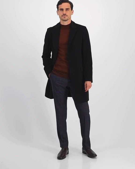 Hugo Boss Men's Modern-Fit Cashmere Overcoat Macy's