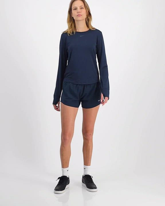 Nike Women's One Dri-FIT Mid-Rise Brief-Lined Shorts - Macy's