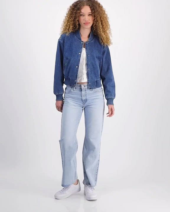 Levi's Women's Muse Ribbed Long-Sleeve Button-Up Top - Macy's