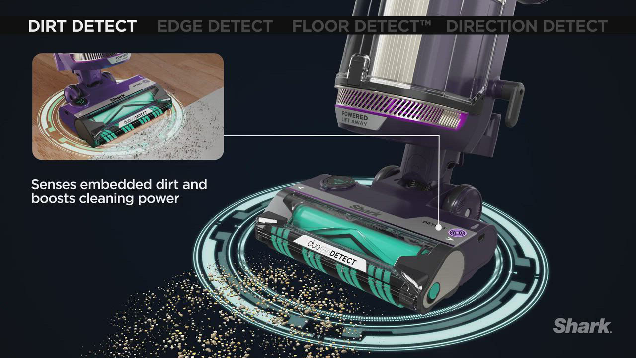 Shark POWERDETECT Upright Vacuum with DuoClean Detect Technology