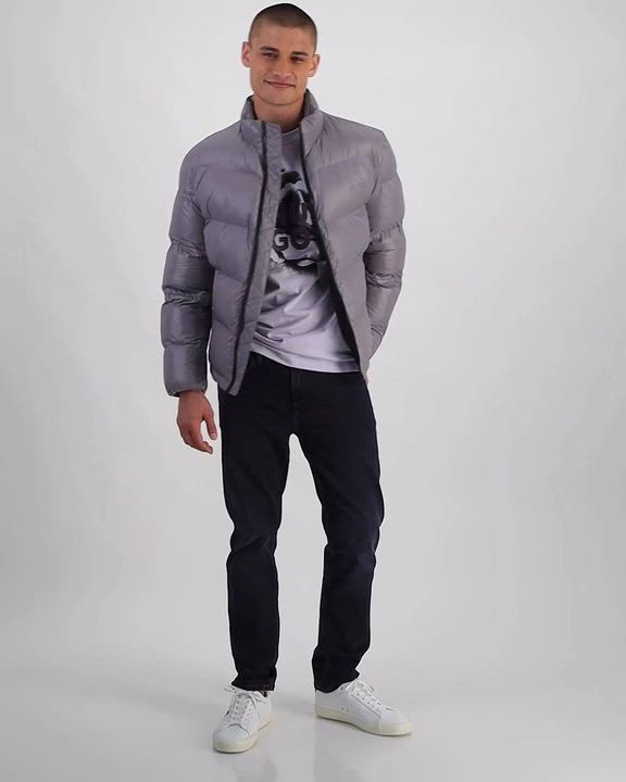 Hugo Boss Men's Beazly2435 Slim-Fit Quilted Full-Zip Puffer