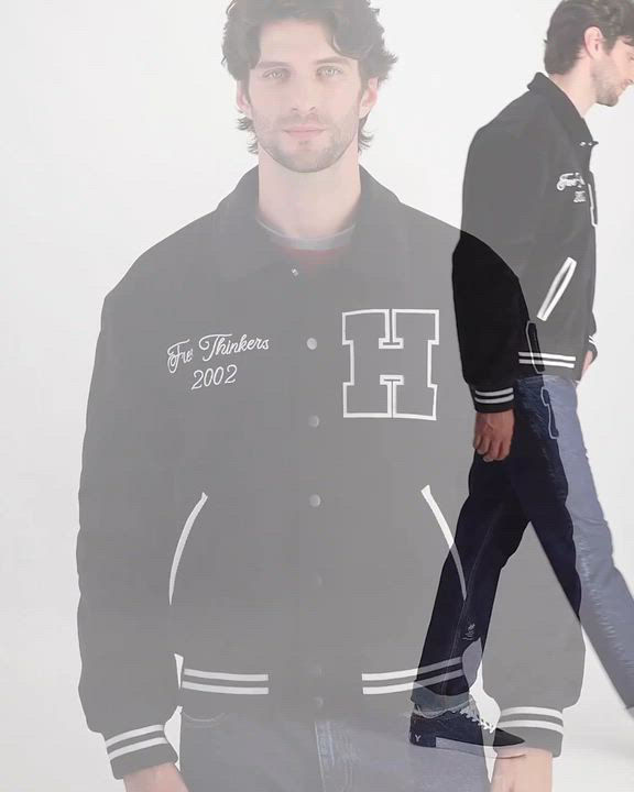 Hudson Men's Corduroy Varsity Jacket - Macy's