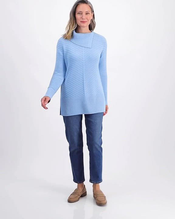 Style & Co Women's Envelope-Neck Tunic Sweater, Created for