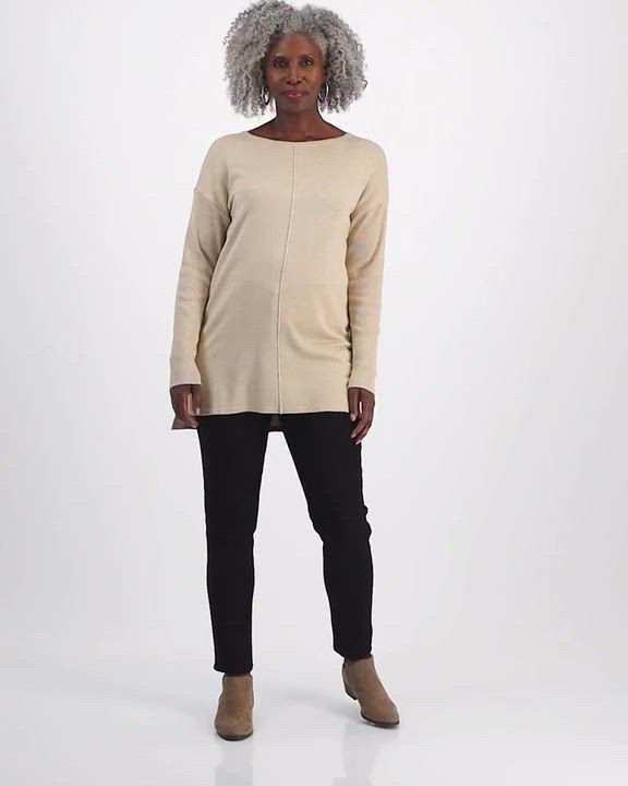 売れ筋商品|||スタイルアンドコー ニット&セーター アウター レディース Women's Seam-Front Boat-Neck Tunic Sweater, Created for Macy's True Emerald Style & Co Women's Seam-Front Boat-Neck Tunic Sweater