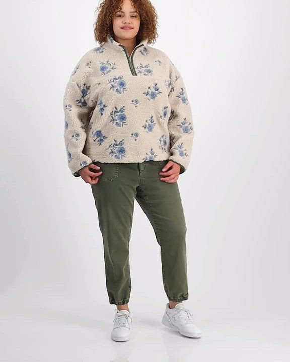 売れ筋商品|||スタイルアンドコー パーカー・スウェットシャツ アウター レディース Plus Size  Embroidered Fleece Sweatshirt, Exclusively at Macy's Floral Red Style & Co Plus Size Embroidered Fleece Sweatshirt