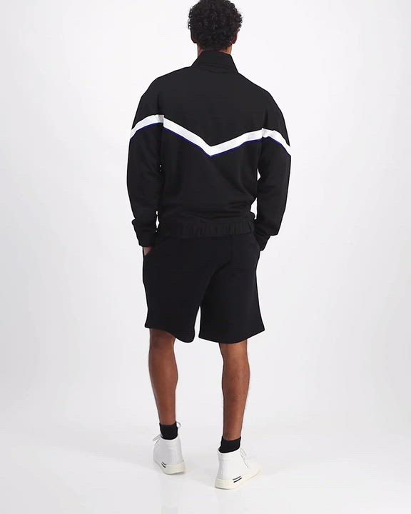 Hugo Boss Men's Napones Zip Front Chevron Stripe Track Jacket - Macy's