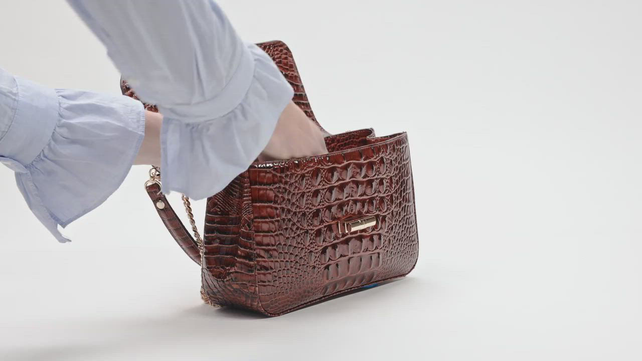 Brahmin Rosalie Convertible Chain Strap Small Leather Crossbody