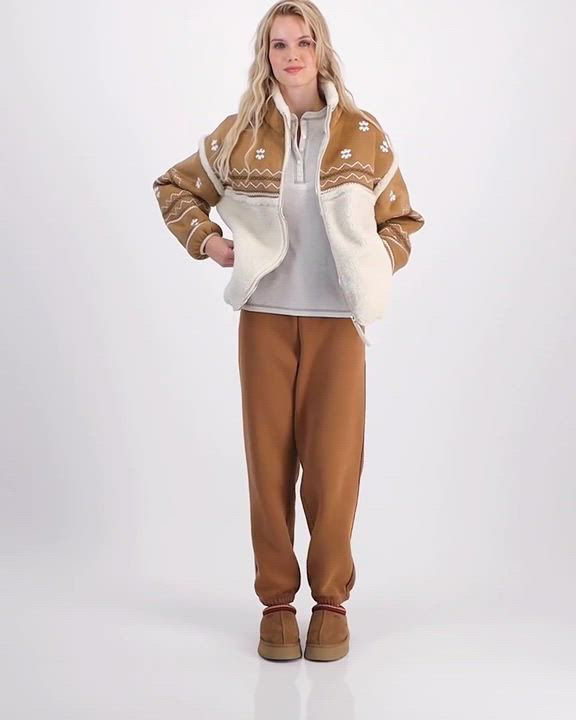 UGG® Women's Marlene Faux Suede Faux Sherpa Jacket - Macy's