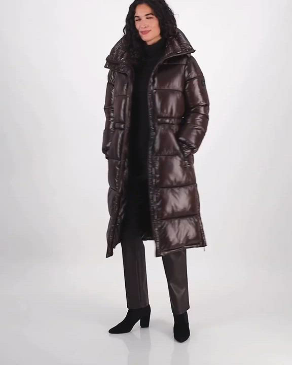 MICHAELKORSケープコート Michael Kors Women's Shine Hooded Anorak Puffer Coat - Macy's