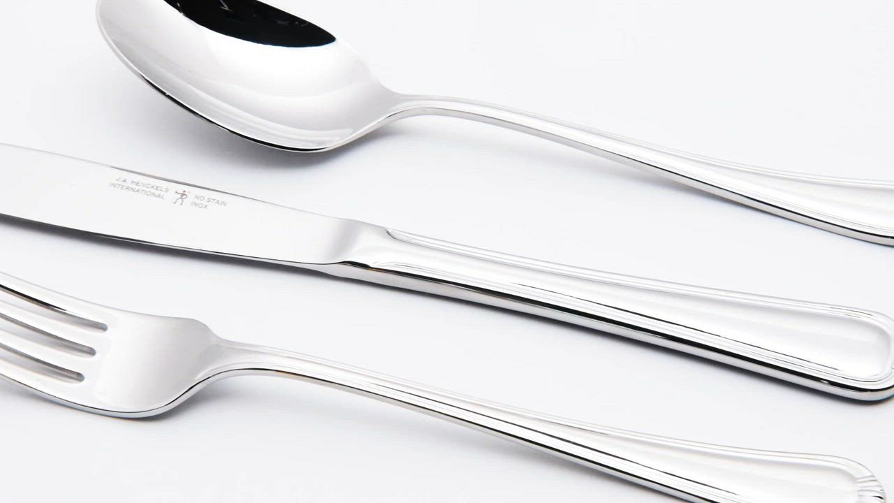 Henckels Alcea 18/10 Stainless Steel 65 Pc. Flatware Set, Service