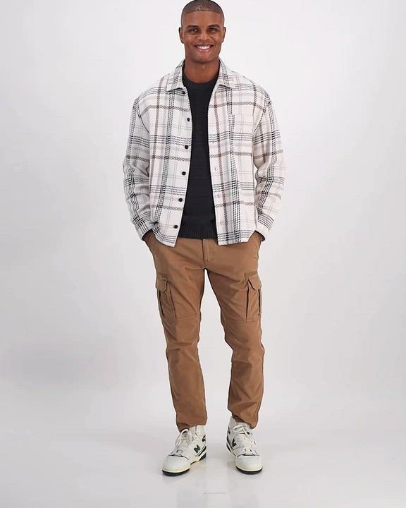 TRITON BASIC CARGO　STONE　M Stone Island Mens Stretch Cotton Tela Cargo Pants – Extra Butter