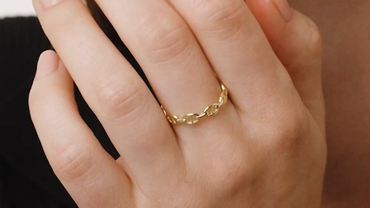 送関込【ana luisa】アイバー アンカーチェーンリング Ana Luisa Anchor Chain Ring - Iver - Macy's