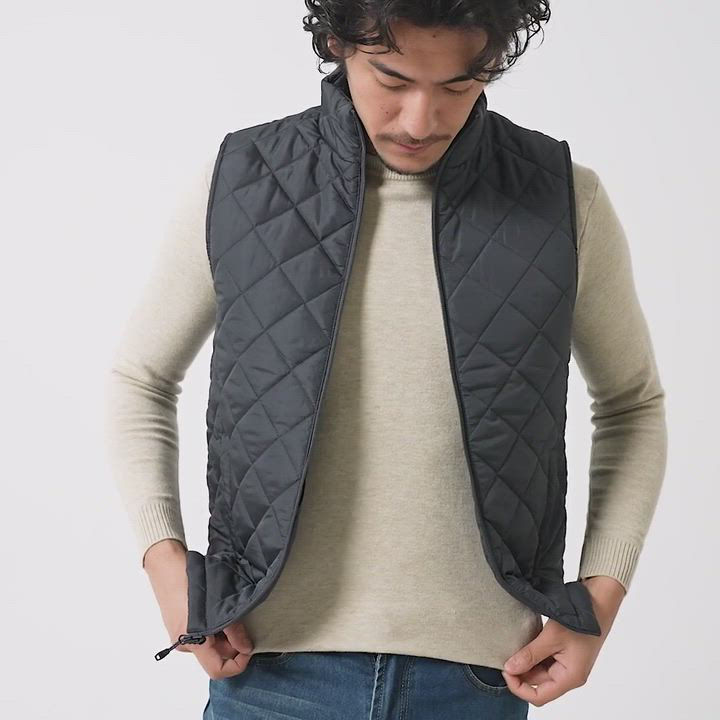 【HYKE】ハイク/ 21AW QUILTED VEST Hawke & Co. Men's Diamond Quilted Heritage Vest, Created for