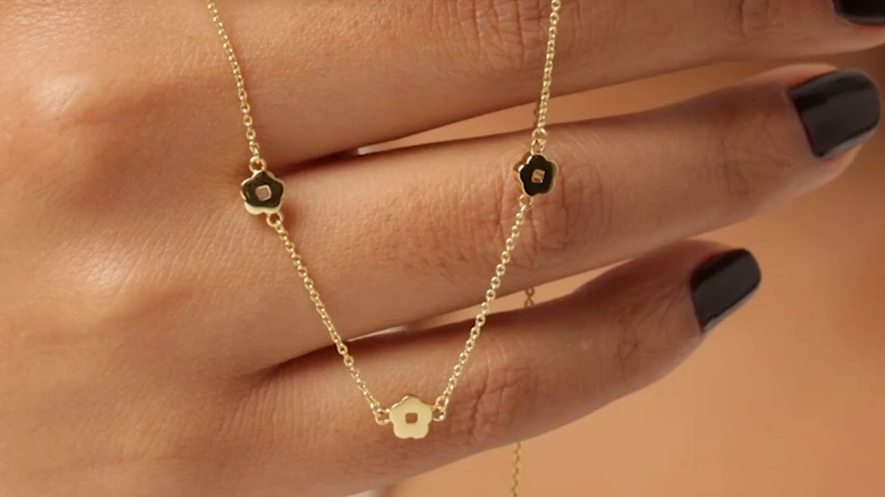 【ana luisa】ROWENA NECKLACE フラワーステーション ネックレス Shop Link Chain Necklace | Ana Luisa | Online Jewelry Store
