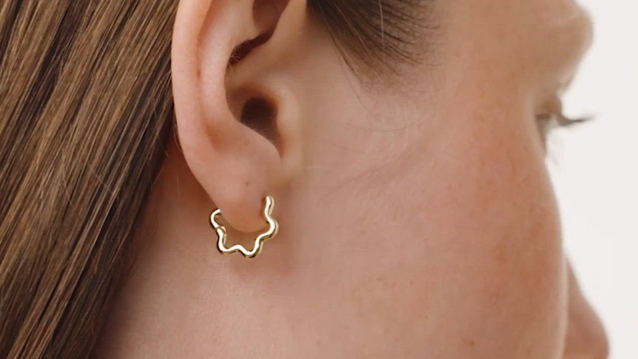 NY発！【ANA LUISA】ONDA MINI ゴールド/シルバー Ana Luisa Gold Hoop Earrings - Onda Mini - Macy's