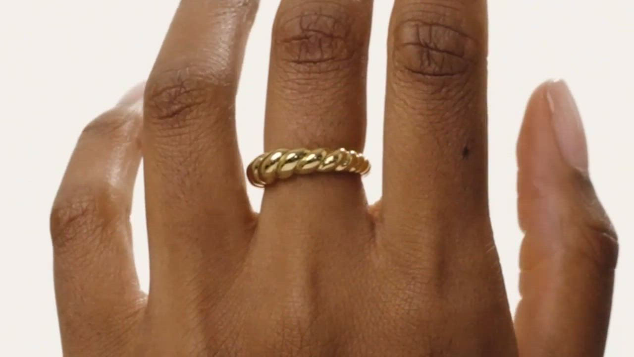 Ana Luisa - Gold Twist Ring - Rope Slim - Macy's