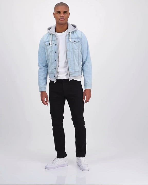 STONE  Hoodied Denim Jacket Sサイズ 6364868371112-AVS