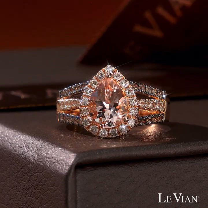 Le Vian Peach Morganite (1-1/10 ct. t.w.) & Diamond (3/4 ct. t.w.