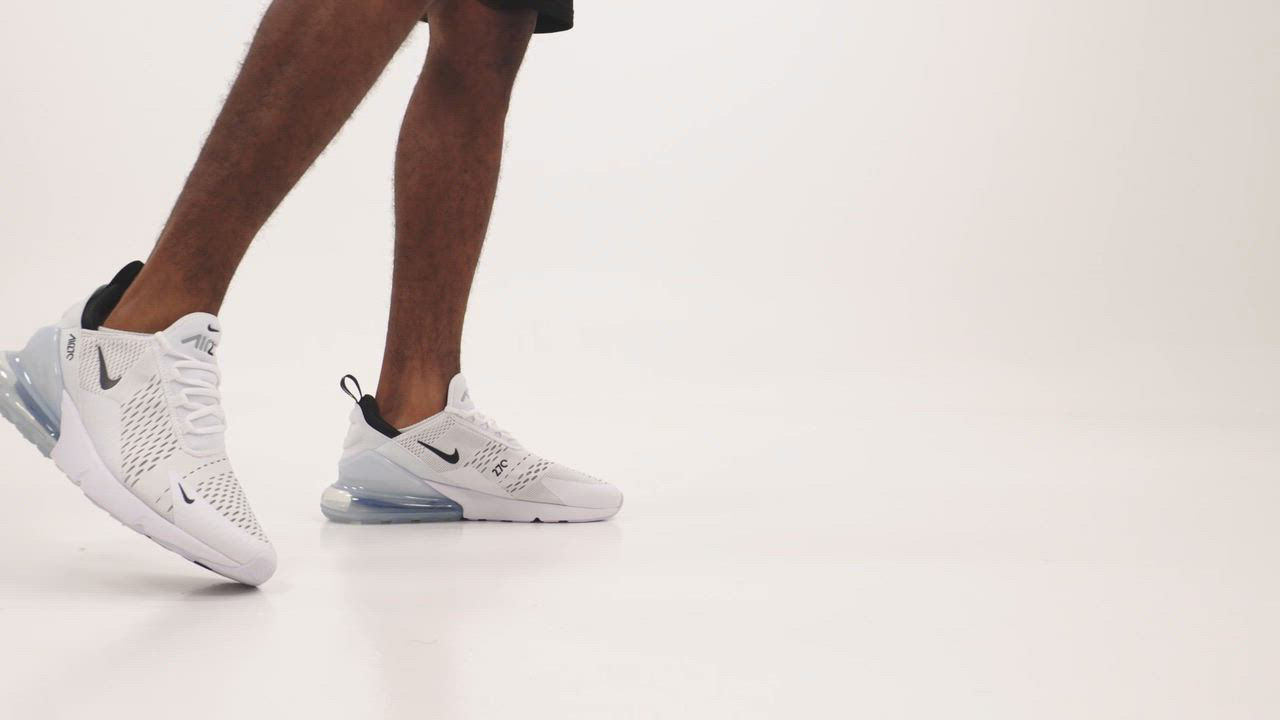 Nike 270 White On Feet Nike Men's Air Max 270 Casual Sneakers