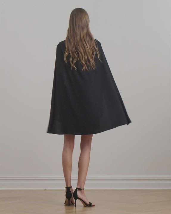 Lauren Ralph Lauren Women's Georgette Cape Dress - Macy's