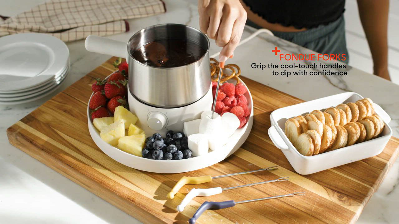Sharper Image 1-Qt. Electric Fondue Maker Set - Macy's