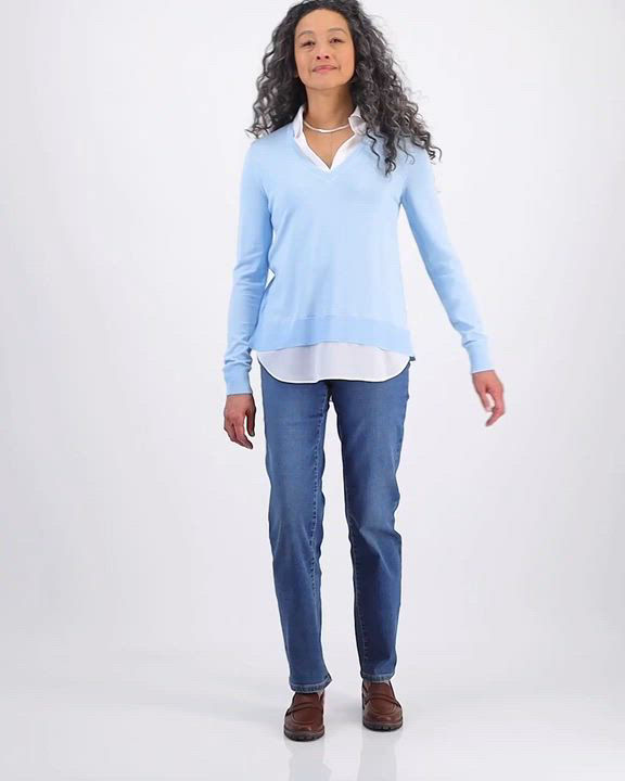 売れ筋商品|||スタイルアンドコー ニット&セーター アウター レディース Women's Twofer Layered-Look Sweater Top, Created for Macy's Deep Black Style & Co Women's Twofer Layered-Look Sweater Top, Created