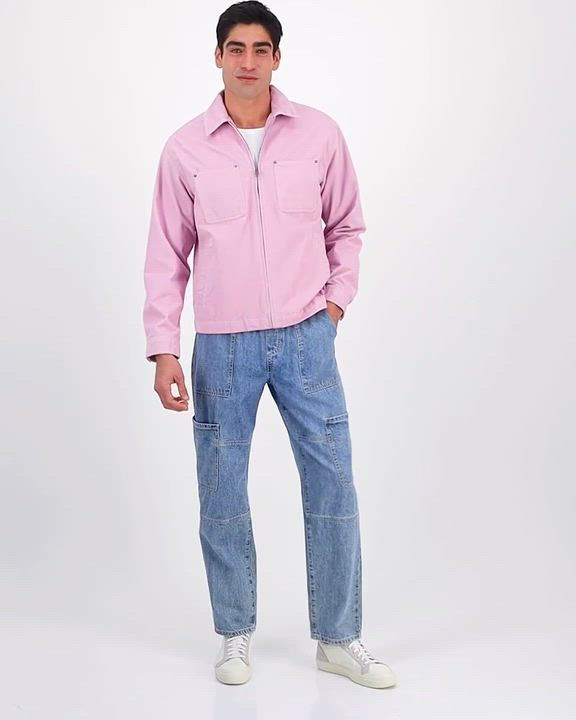 Sun + Stone Men's Long Sleeve Corduroy Zip-Front Jacket