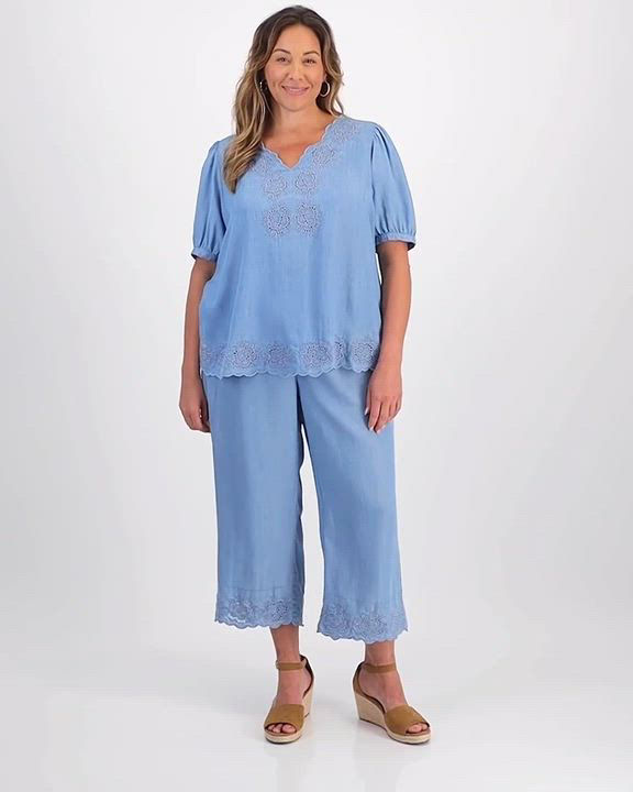 売れ筋商品|||スタイルアンドコー カットソー トップス レディース Plus Size Scalloped Eyelet Top, Exclusively at Macy's Anna Wash Style & Co Plus Size Scalloped Eyelet Top, Exclusively at