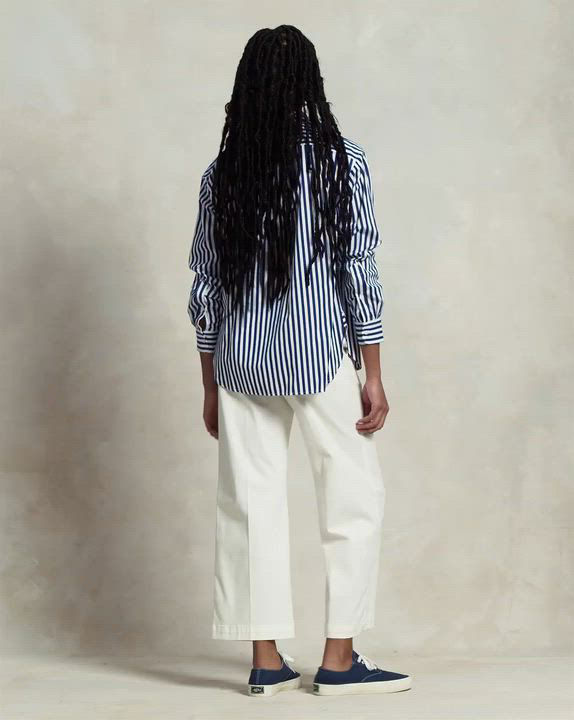 Polo Ralph Lauren Women's Relaxed-Fit Striped Cotton Shirt