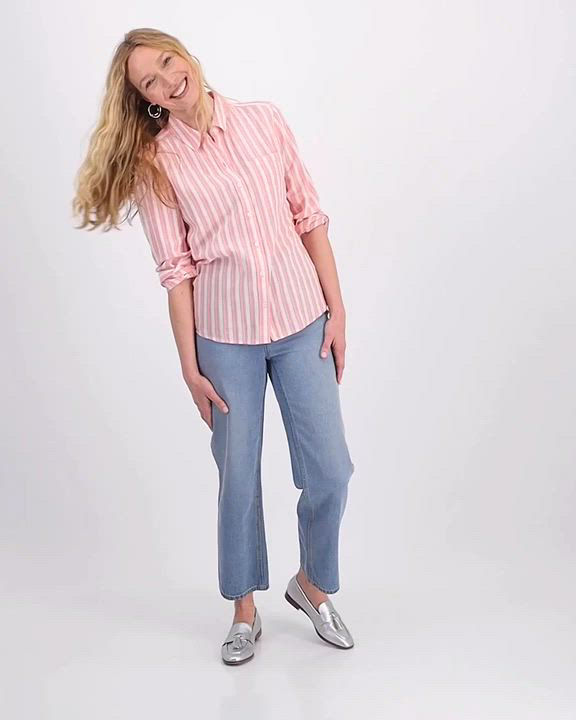 売れ筋商品|||スタイルアンドコー カットソー トップス レディース Women's Striped Long-Sleeve Perfect Shirt, Exclusively at Macy's Stripe Salmon Style & Co Women's Striped Long-Sleeve Perfect Shirt