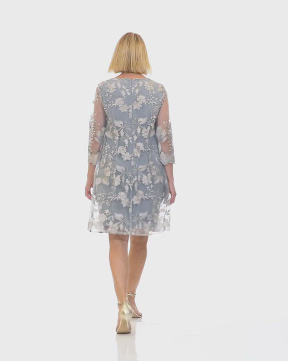 Alex Evenings Embroidered Jacket Dress - Macy's