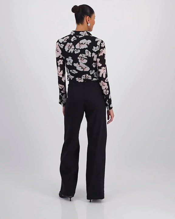 I.N.C. International Concepts Women's Johnny-Collar Top