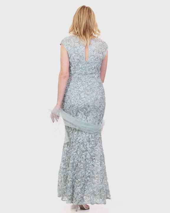 Alex Evenings Women's Sequined Soutache Mermaid Gown - Macy's