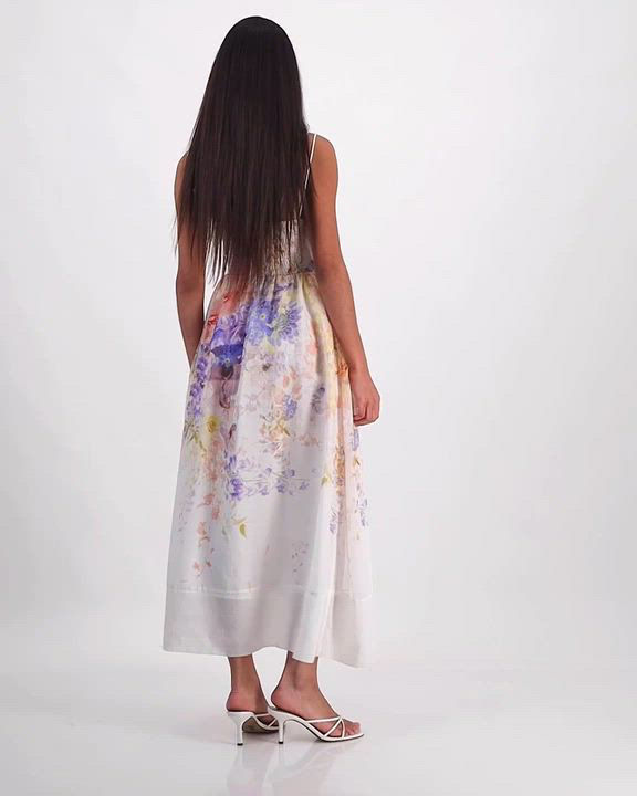 white midi dress corset Anaflor
