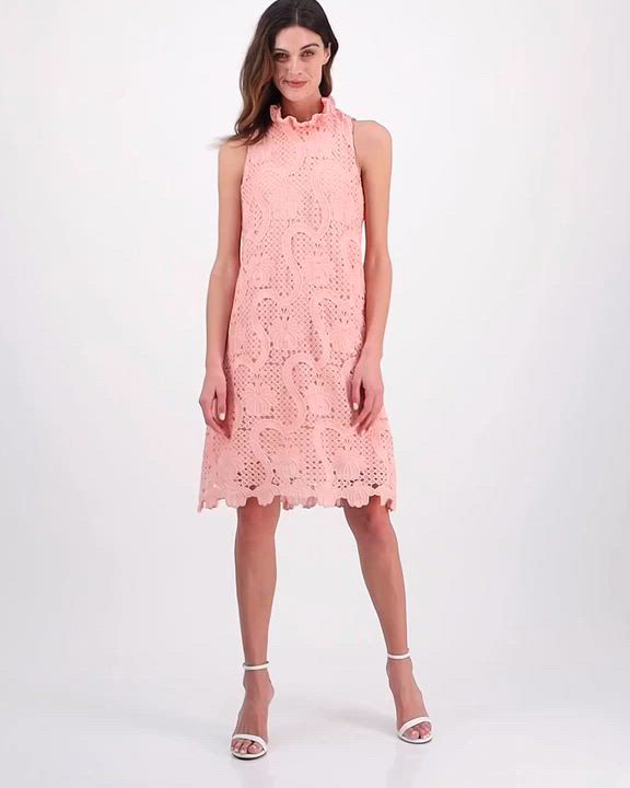 Anne Klein Guipure Lace Shift Dress