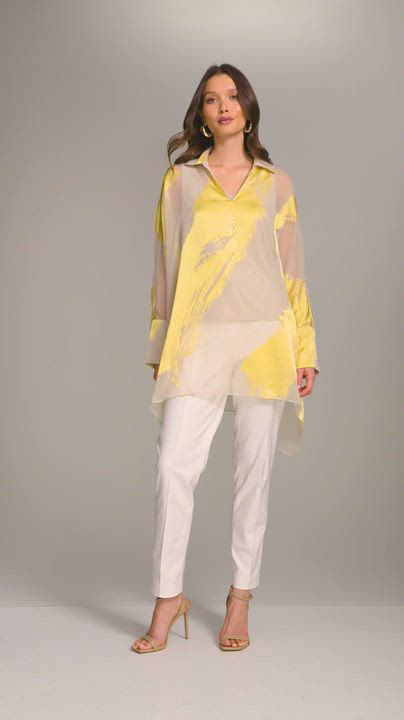 売れ筋商品|||ダナ キャラン ニューヨーク カットソー トップス レディース Women's Brushstroke Burnout Tunic Tuscan Grey/panna Cotta Donna Karan New York Women's Brushstroke Burnout Tunic