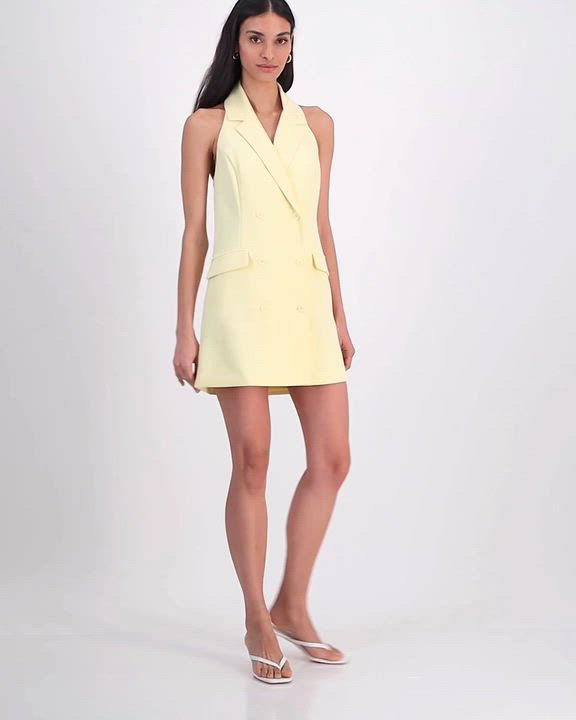 Bar III Women's Halter Blazer Mini Dress, Exclusively at Macy's - Macy's